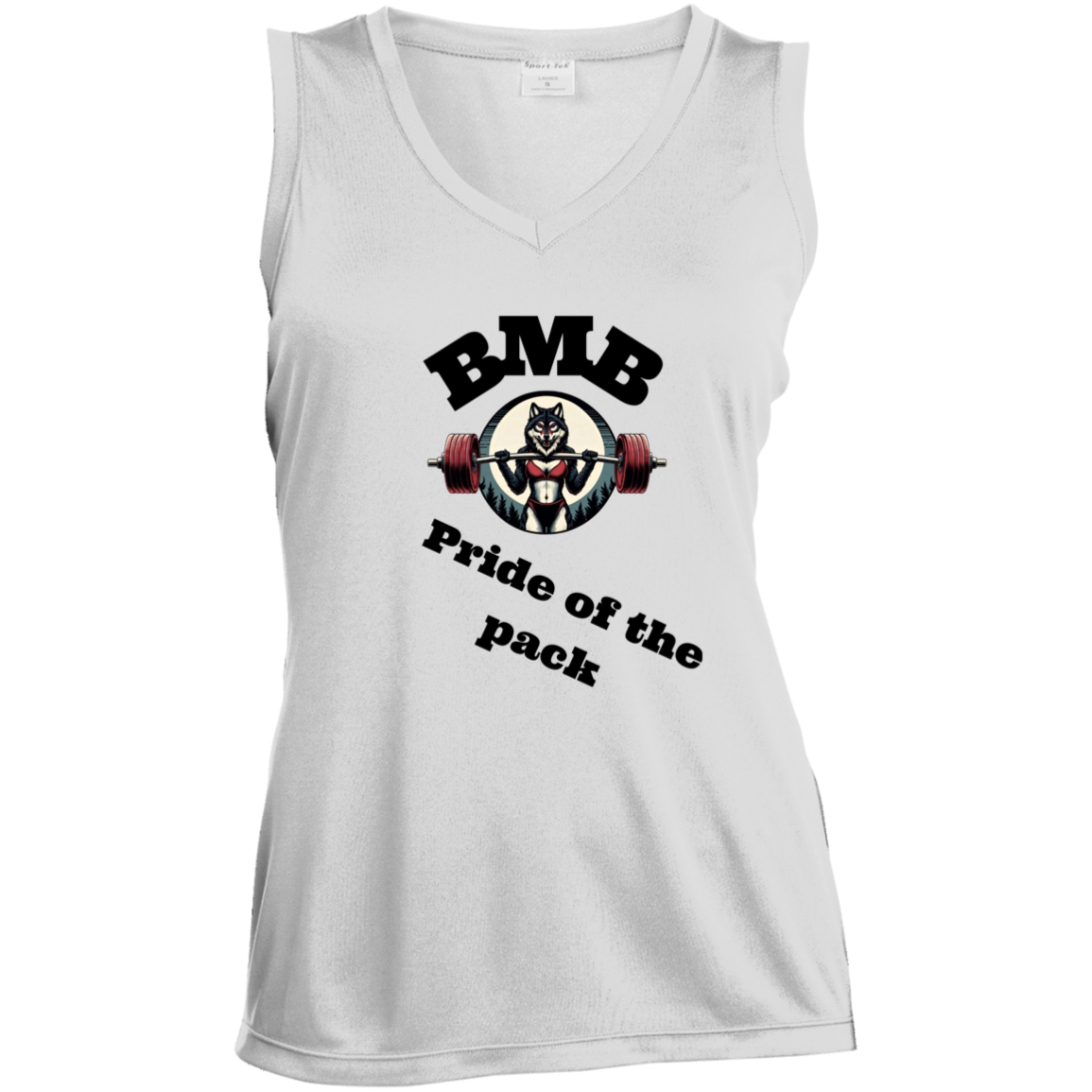 BMB Ladies' Sleeveless V-Neck Performance Tee