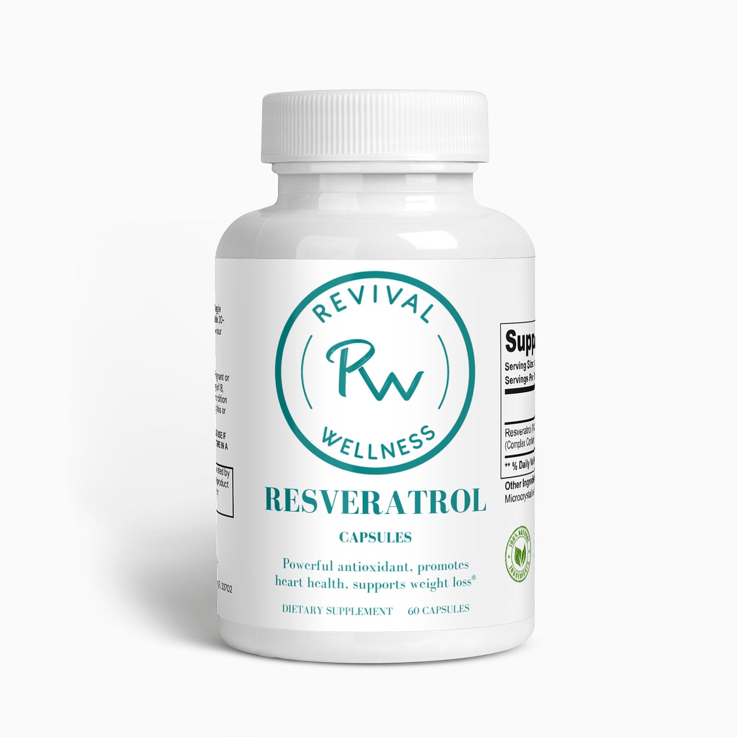 Revival Resveratrol 50% 600mg FREE SHIPPING